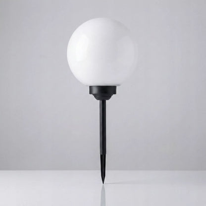 Ogródkowa lampa solarna LED w kształcie kuli, słupek do wbicia, 20 cm, czujnik zmierzchu, mocna