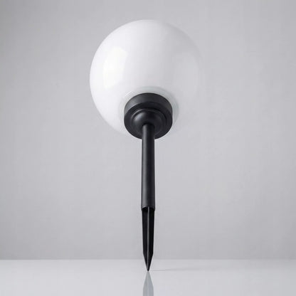 Ogródkowa lampa solarna LED w kształcie kuli, słupek do wbicia, 20 cm, czujnik zmierzchu, mocna