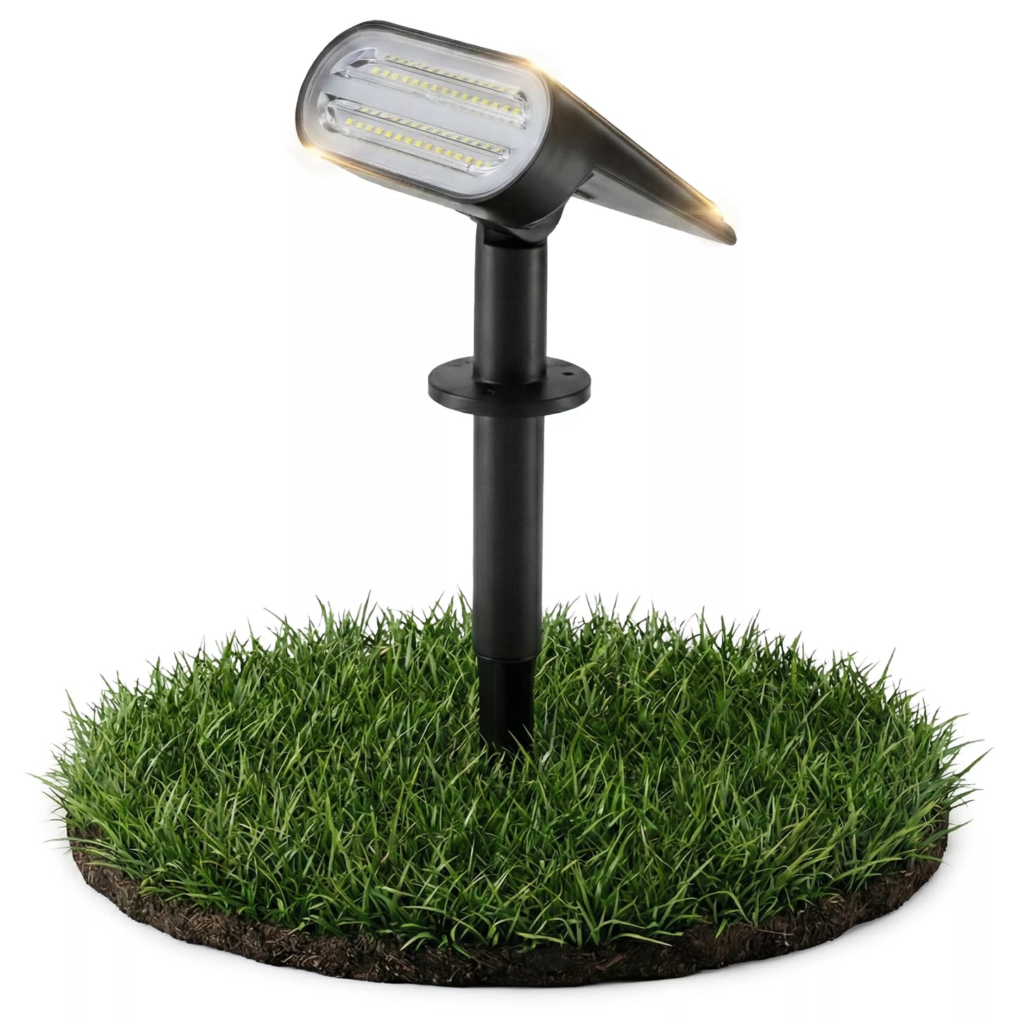 Solarna lampa ogrodowa LED, reflektor i kinkiet ścienny 2 w 1 z czujnikiem zmierzchu