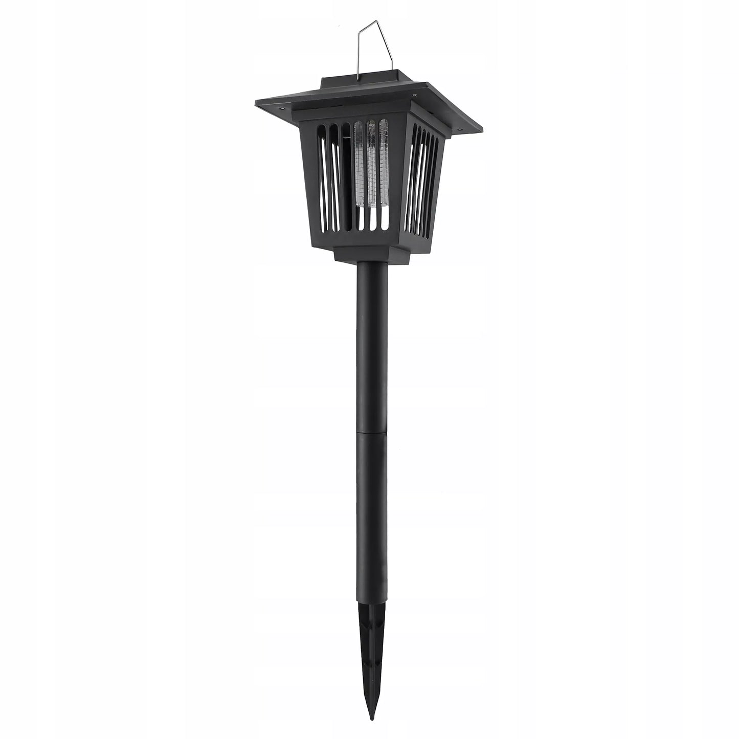 Ogrodowa lampa solarna LED owadobójcza 2w1 wbijana 44 cm z czujnikiem zmierzchu