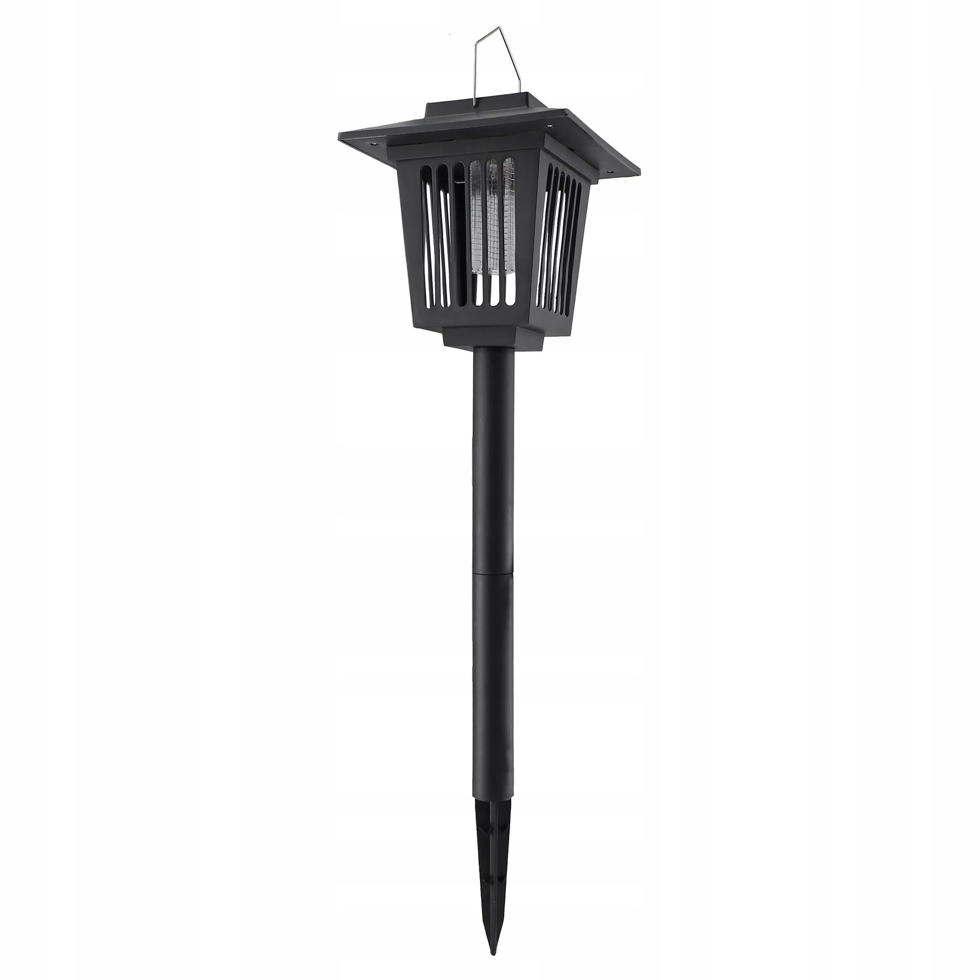 Ogrodowa lampa solarna LED owadobójcza 2w1 wbijana 44 cm z czujnikiem zmierzchu