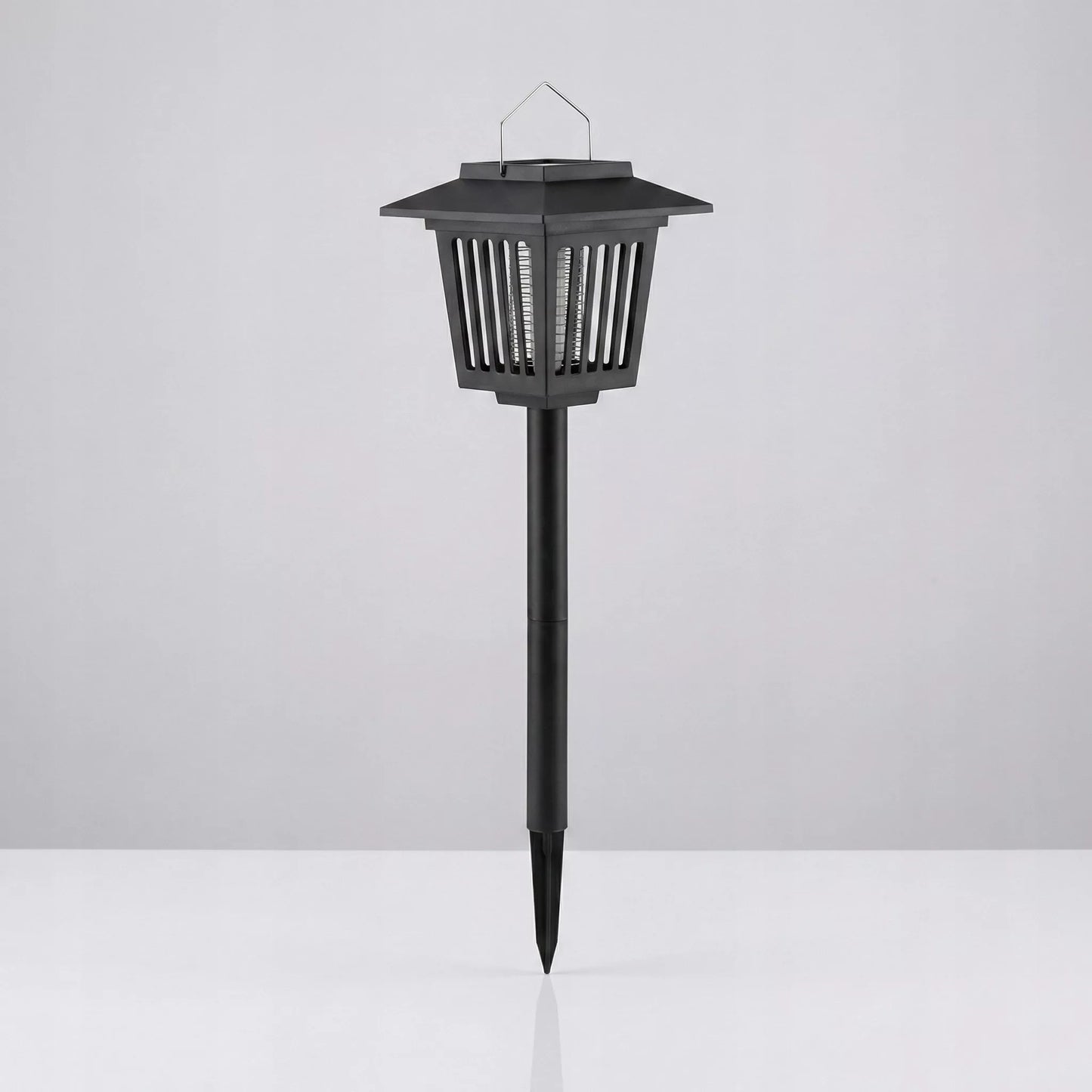Ogrodowa lampa solarna LED owadobójcza 2w1 wbijana 44 cm z czujnikiem zmierzchu