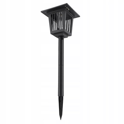 Ogrodowa lampa solarna LED owadobójcza 2w1 wbijana 44 cm z czujnikiem zmierzchu