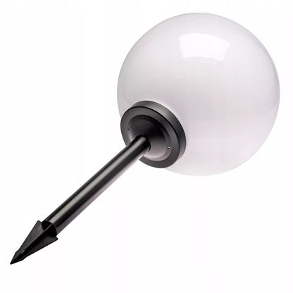Ogrodowa lampa solarna LED KULA 30 cm wbijana do ziemi, dekoracyjna kula