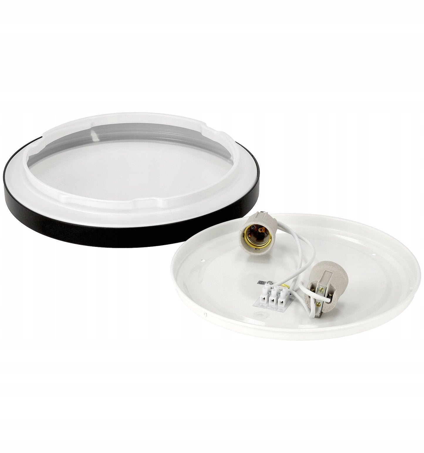 Lubinis plafonas LED 2xE27 APVALUS LARI-R LED lemputėms Aukšta kokybė