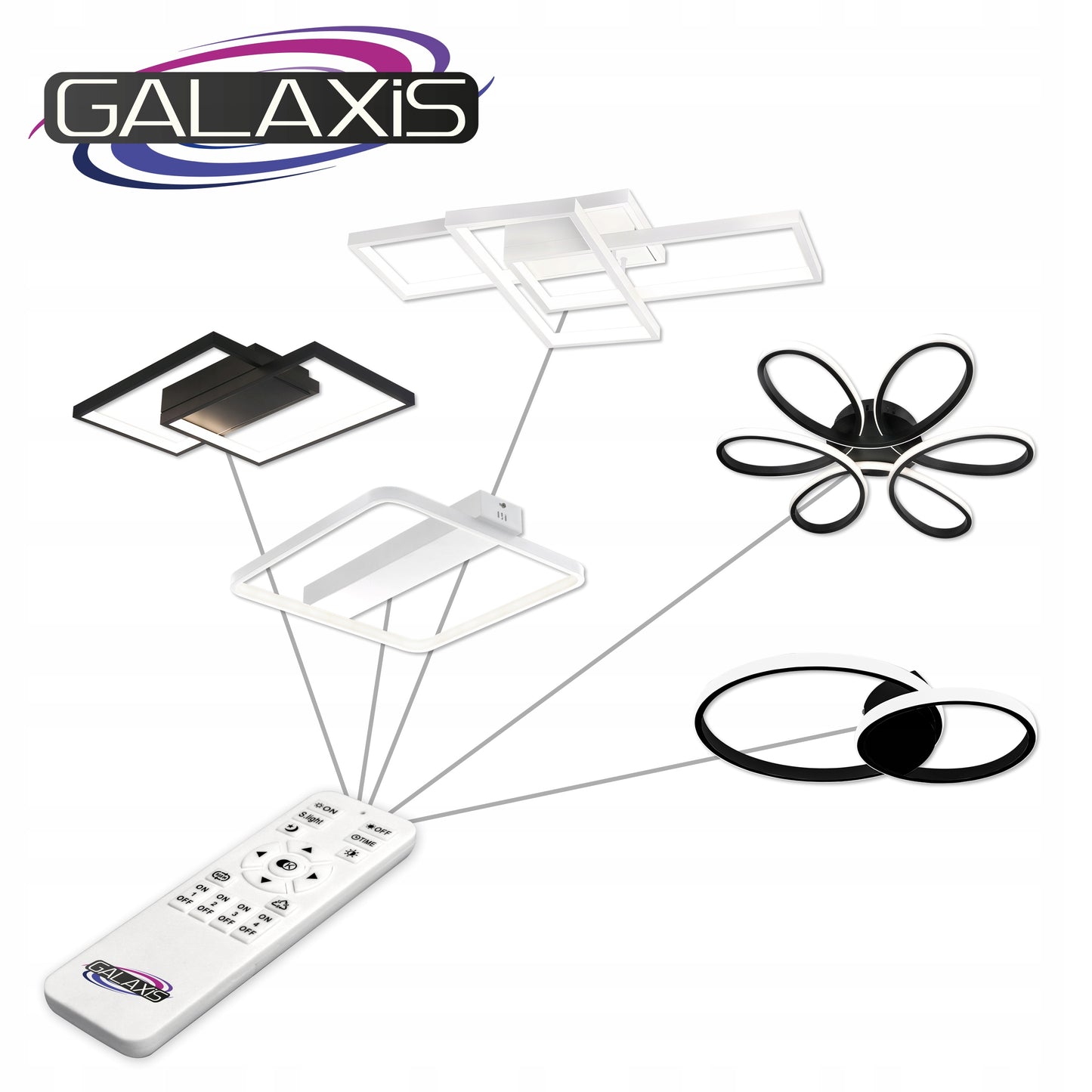Lubinis šviestuvas pakabinamas LED šviestuvas 70W su spalvos temperatūros reguliavimu 3000-6500K ir nuotolinio valdymo pultu