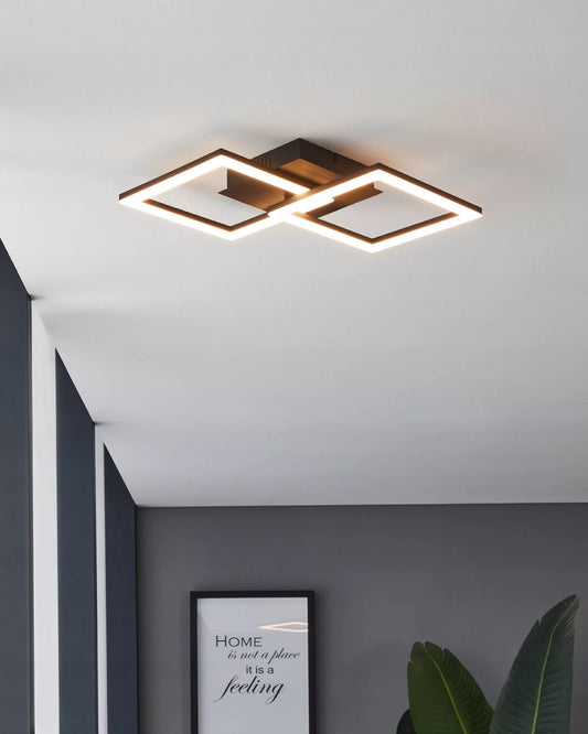 Lubinis šviestuvas pakabinamas LED šviestuvas 70W su spalvos temperatūros reguliavimu 3000-6500K ir nuotolinio valdymo pultu
