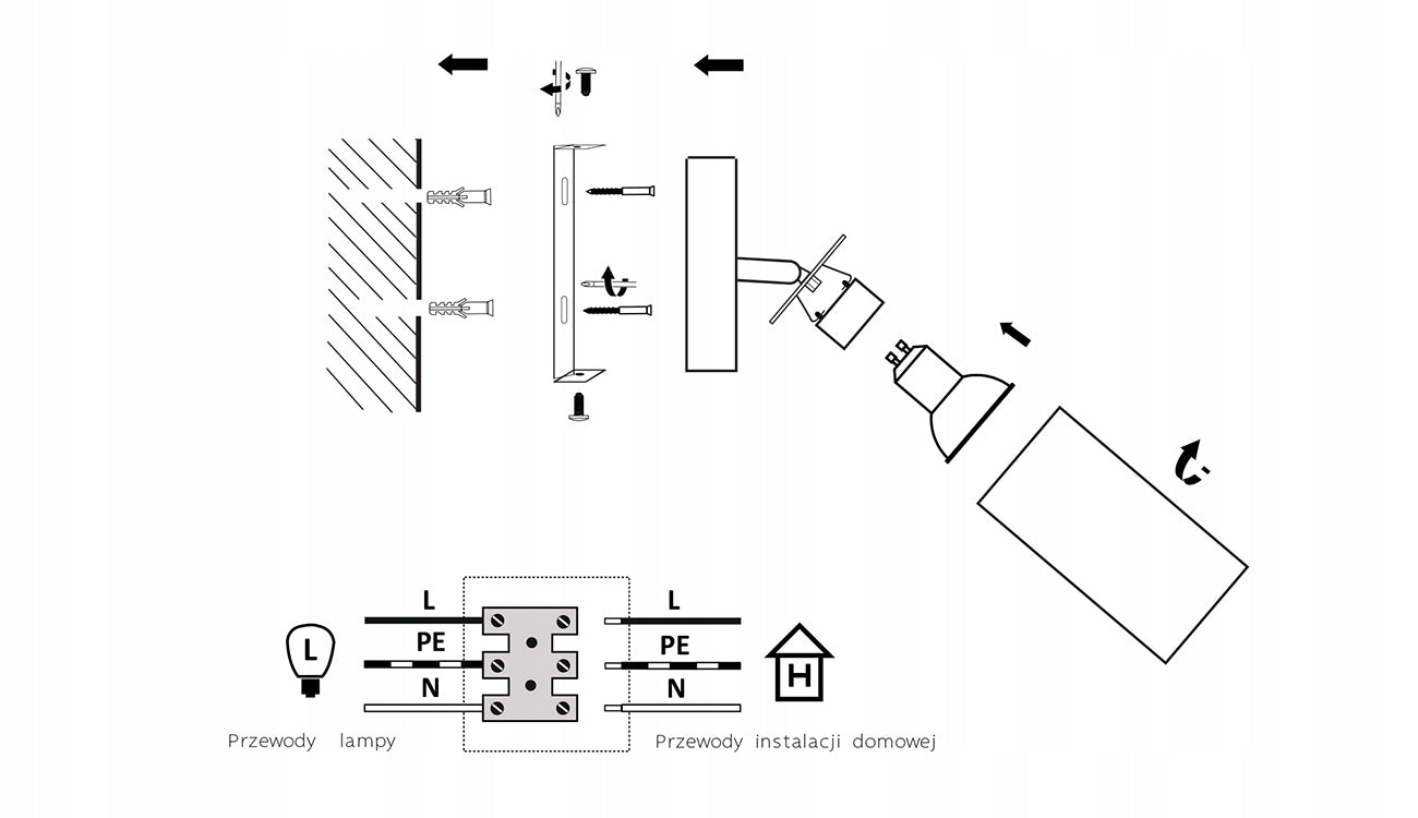 Lubinis šviestuvas Liustra Plafonas Vamzdžiai Metalinis SPOT BG4 LED GU10