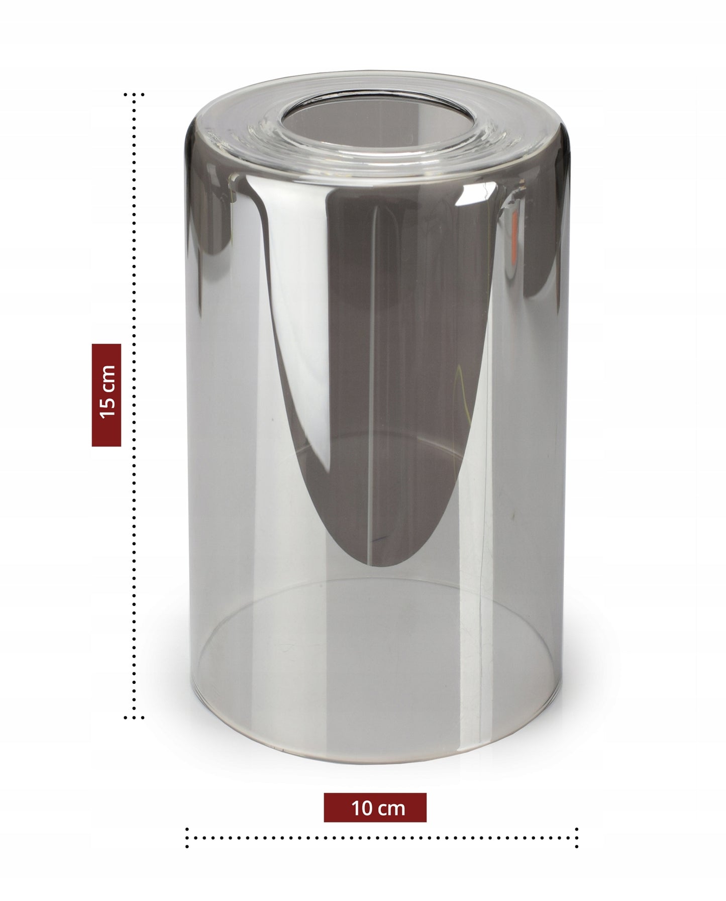 Pakabinamas lubinis šviestuvas juodas stiklinis Glass Tube 535-BZ2 LED E27