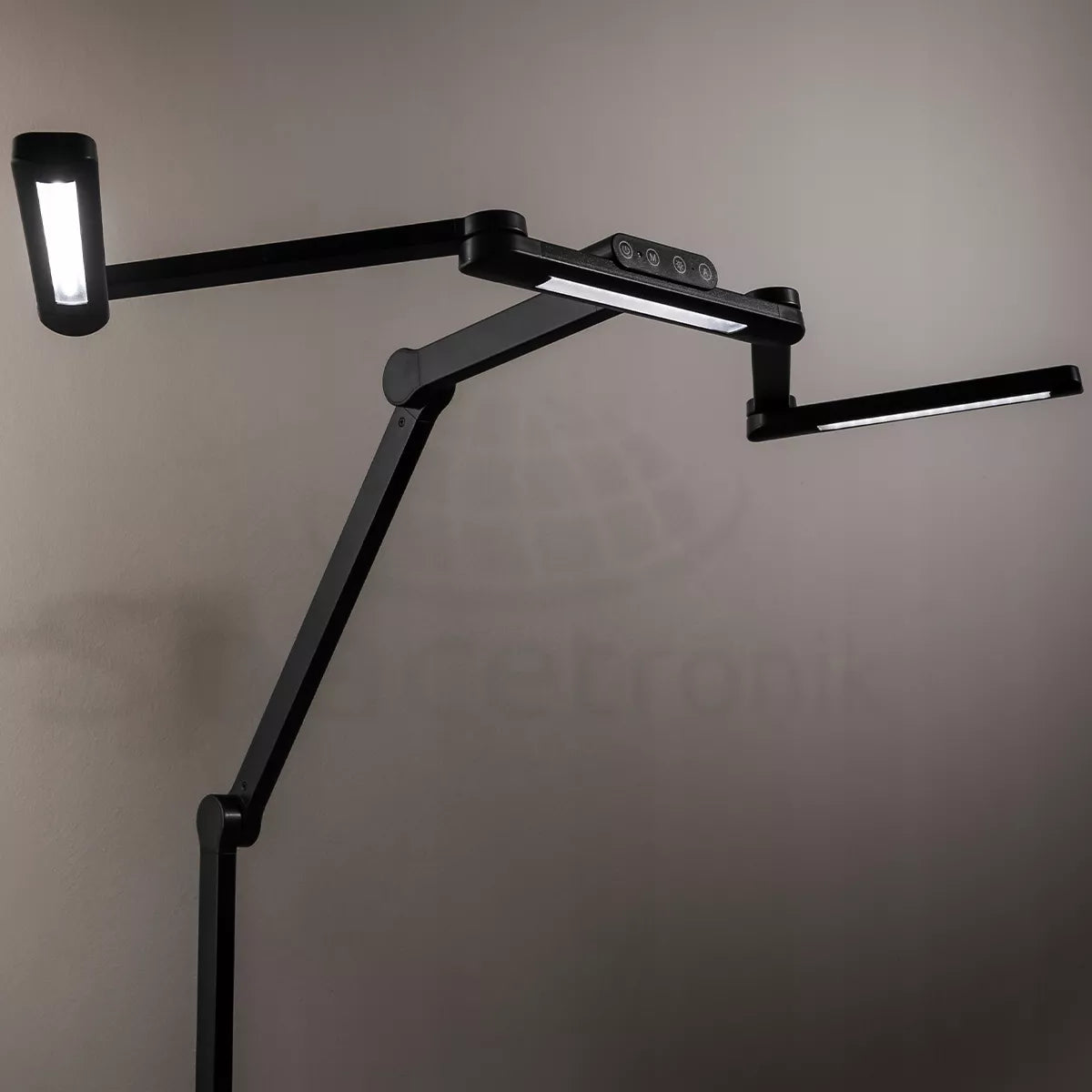 LED stalioninė bešešėlinė darbinė lempa su šviesos ir spalvos temperatūros reguliavimu Glow D2