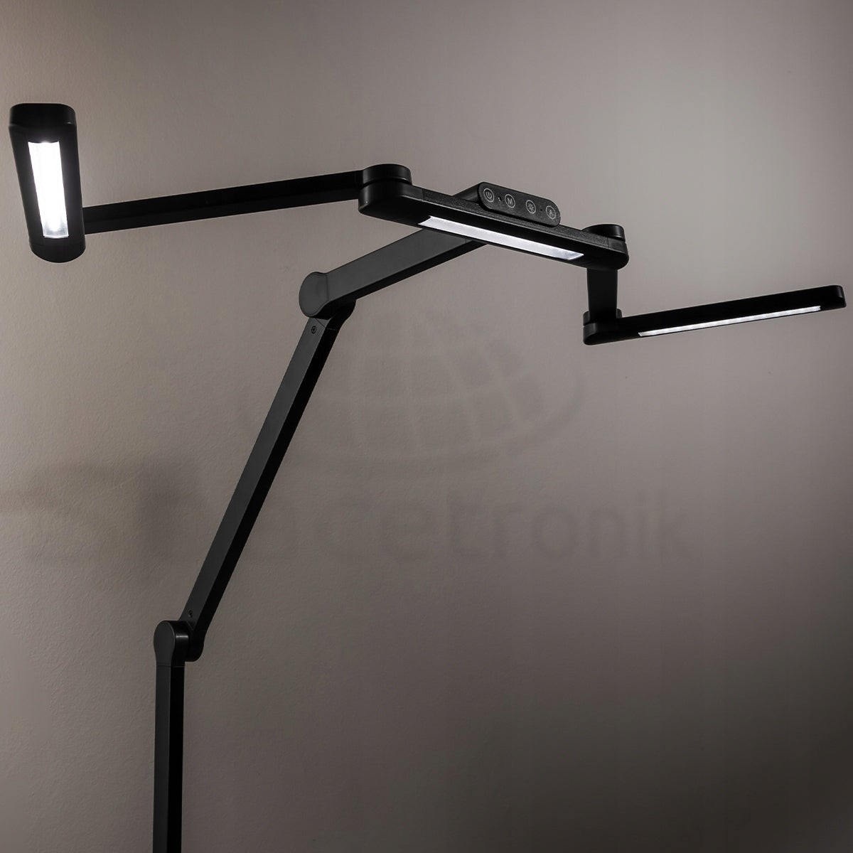 LED stalioninė bešešėlinė darbinė lempa su šviesos ir spalvos temperatūros reguliavimu Glow D2