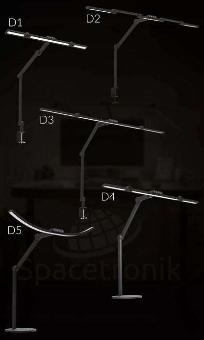 LED stalioninė bešešėlinė darbinė lempa su šviesos ir spalvos temperatūros reguliavimu Glow D2