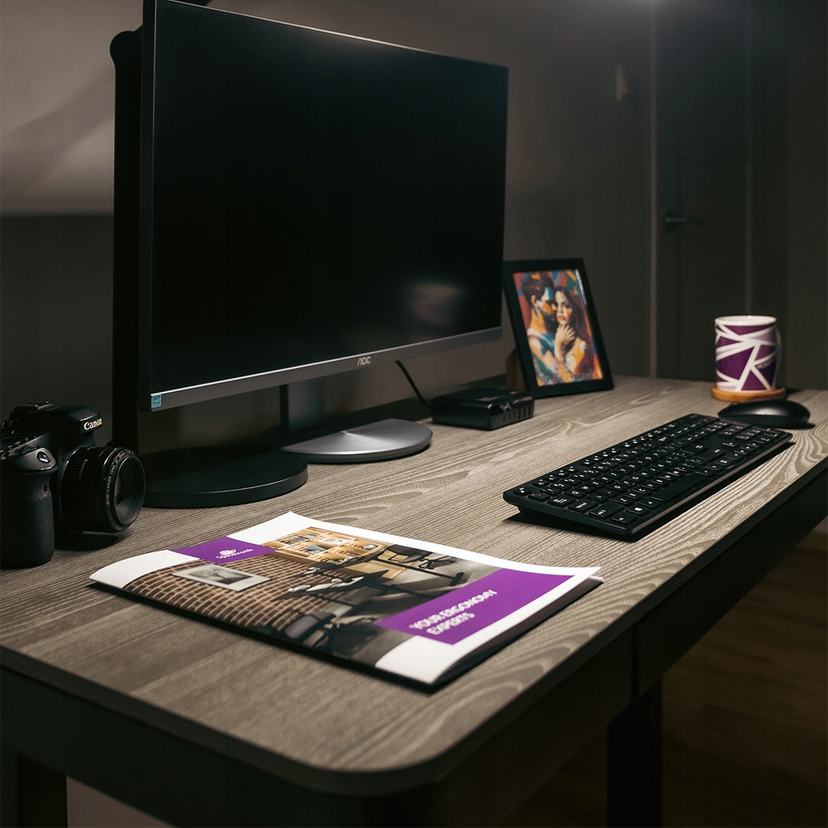 LED stalioninė bešešėlinė darbinė lempa su šviesos ir spalvos temperatūros reguliavimu Glow D2