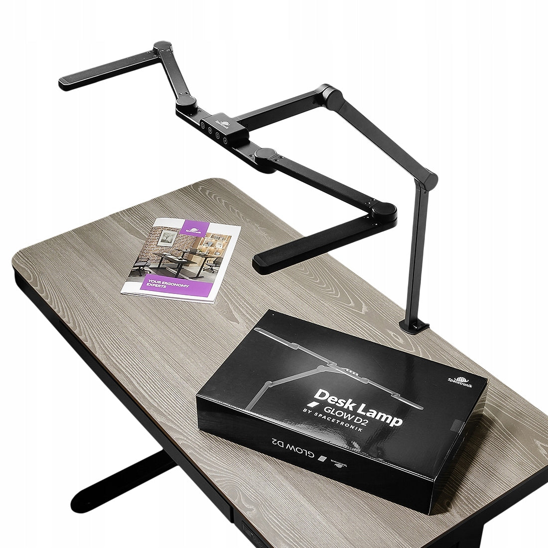 LED stalioninė bešešėlinė darbinė lempa su šviesos ir spalvos temperatūros reguliavimu Glow D2