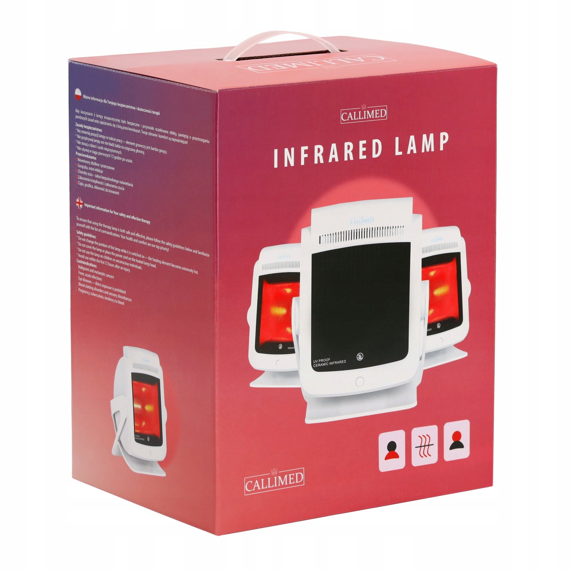 Infraraudonųjų spindulių lempa Sollux gydomoji terapinis infraraudonųjų spindulių šildytuvas