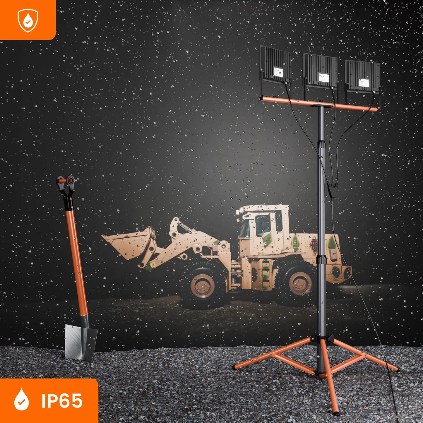 Smartled stovimas LED prožektorius 300W 33000 lm juodas IP65