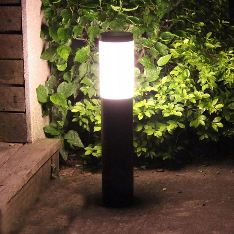 Sodo LED šviestuvas Manila E27 su jutikliu 65 cm, juodas