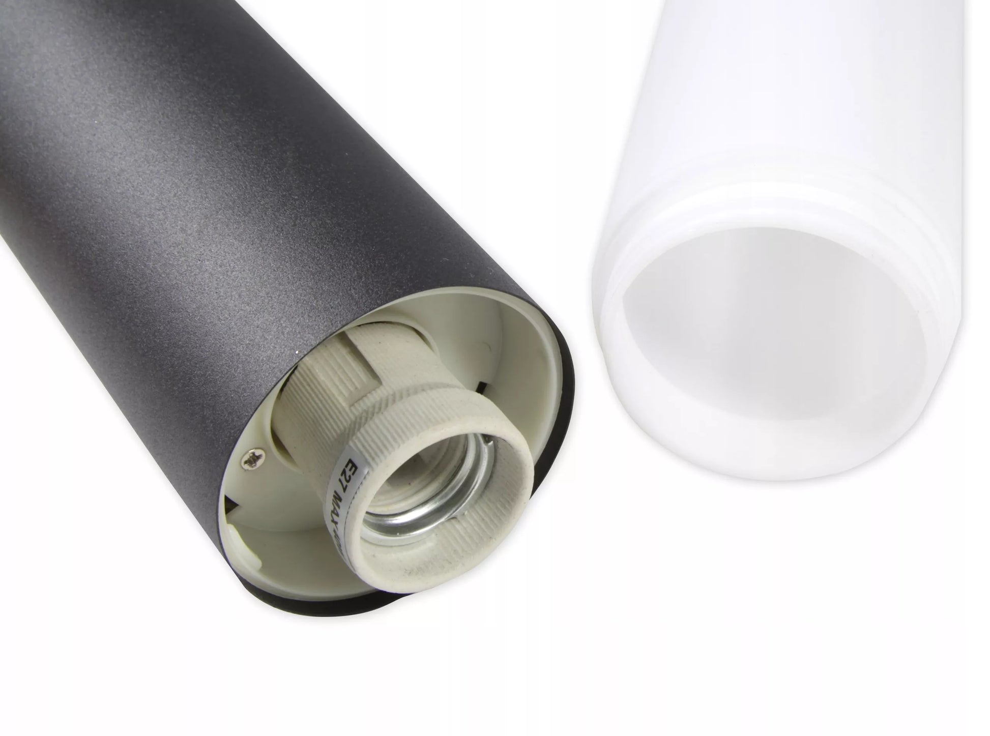 Sodo LED šviestuvas Manila E27 su jutikliu 65 cm, juodas
