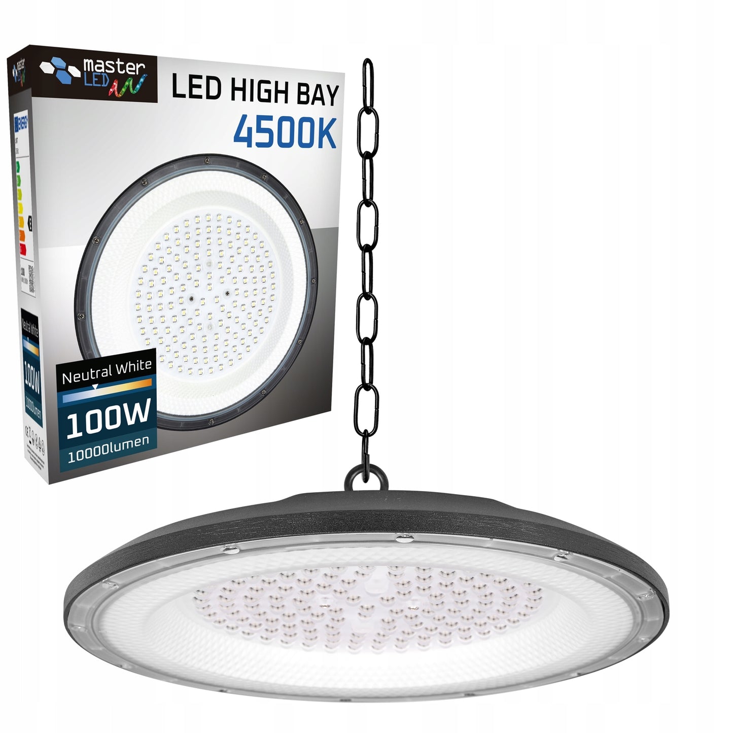 Pramoninis LED šviestuvas UFO High Bay 100W 10000lm