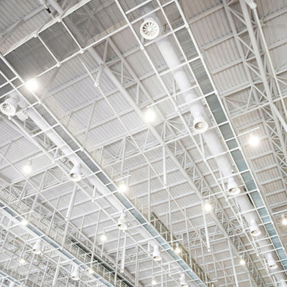 Pramoninis LED UFO High Bay šviestuvas garažui ir sandėliams, 100W, 10000lm