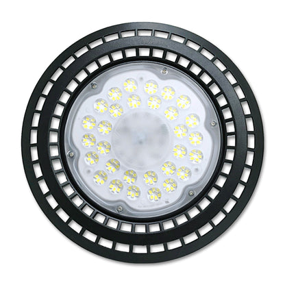 Pramoninis LED UFO High Bay šviestuvas garažui ir sandėliams, 100W, 10000lm