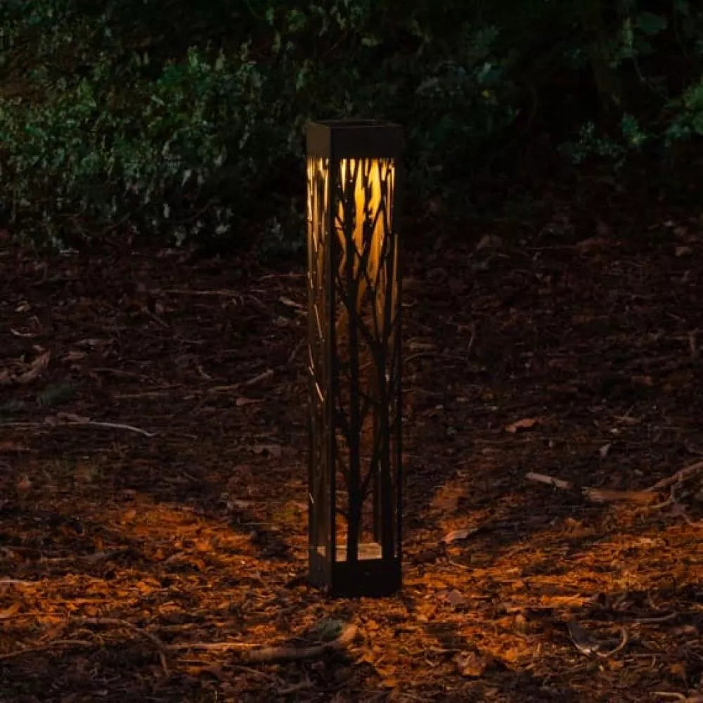 Ogrodowa lampa solarna LED POCHODNIA PŁOMIEŃ wbijana ażurowa SuperLED