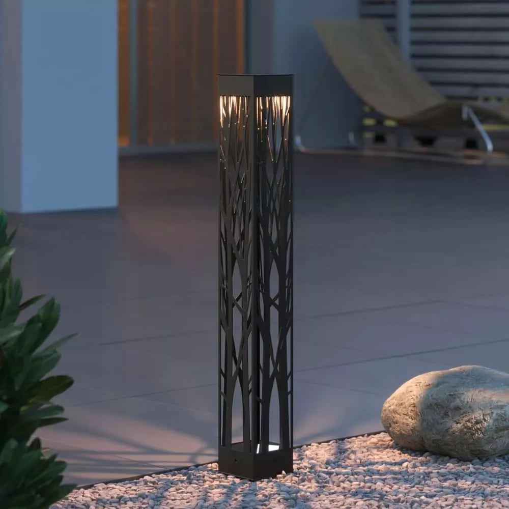 Ogrodowa lampa solarna LED POCHODNIA PŁOMIEŃ wbijana ażurowa SuperLED