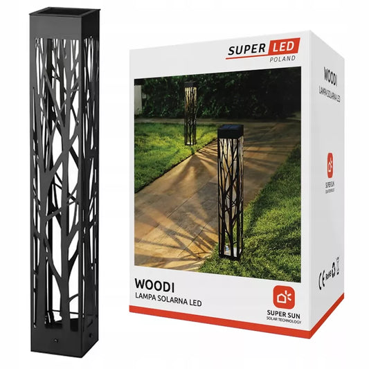 Ogrodowa lampa solarna LED POCHODNIA PŁOMIEŃ wbijana ażurowa SuperLED