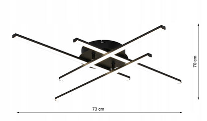 LED lubinis šviestuvas, pakabinamas ŽYRANDOL PLAFON, 4000K neutrali balta, modernus