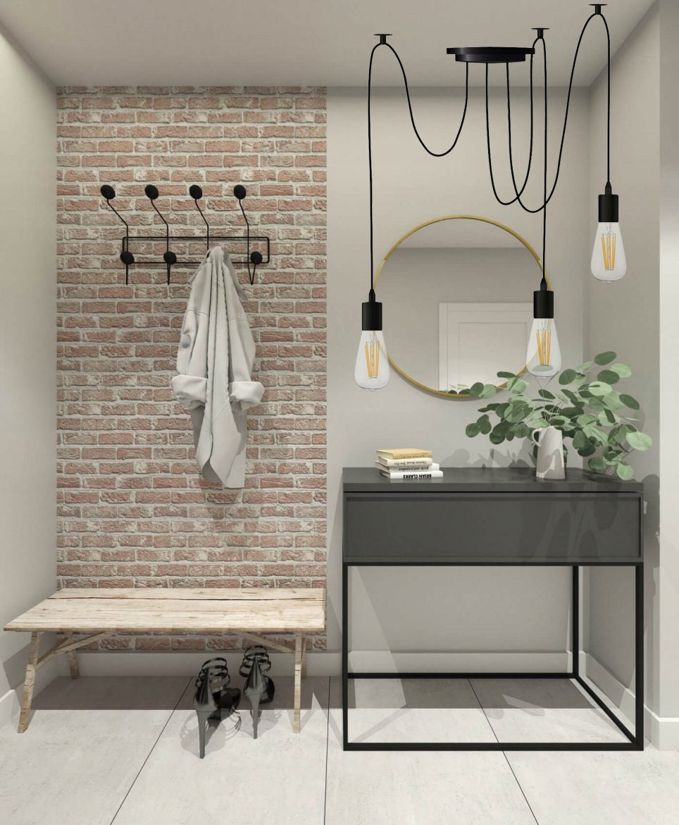 Lubinis pakabinamas šviestuvas "Voras" 3x E27 LED liustra loft SuperLED