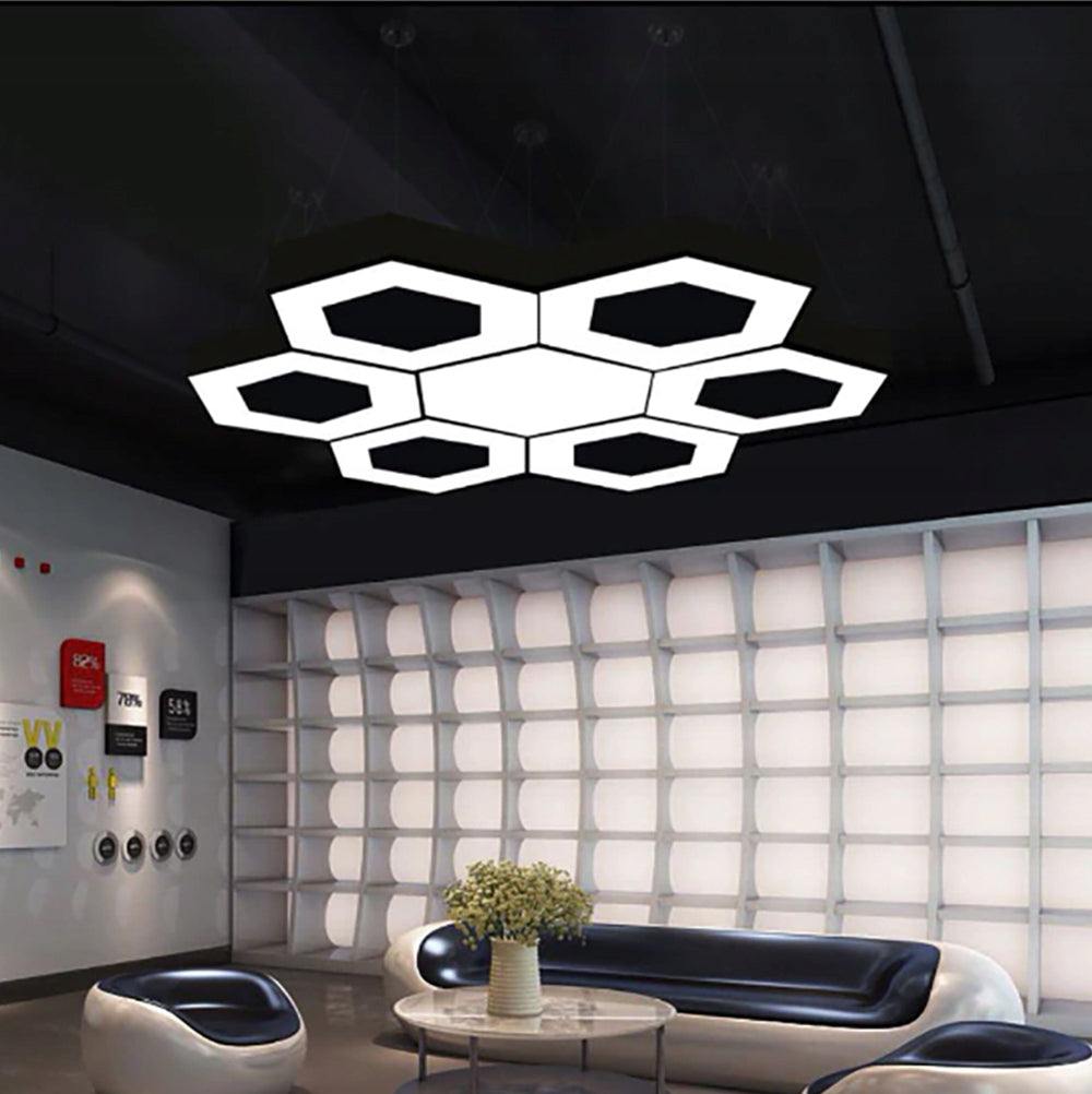 Lubinis kabantis šviestuvas-kristalas LED 60cm Hexagon