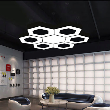 Lubinis kabantis šviestuvas-kristalas LED 60cm Hexagon