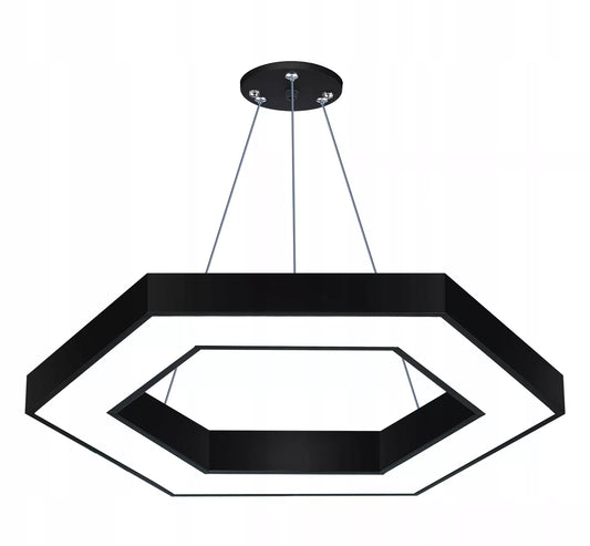 Pakabinamas lubinis LED šviestuvas 80cm Šešiakampis