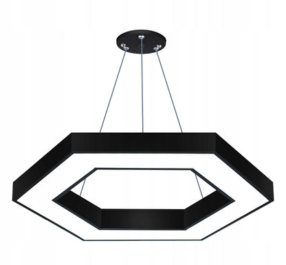 Pakabinamas lubinis LED šviestuvas 80cm Šešiakampis