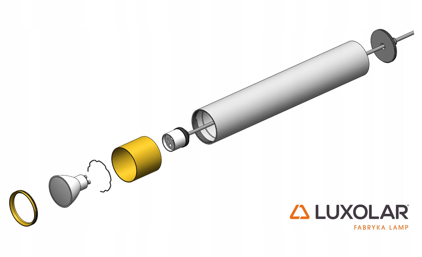 Pakabinamas lubinis šviestuvas vamzdelio formos Kašmyro Smėlio Ekru LED virtuvei, svetainei, virš stalviršio
