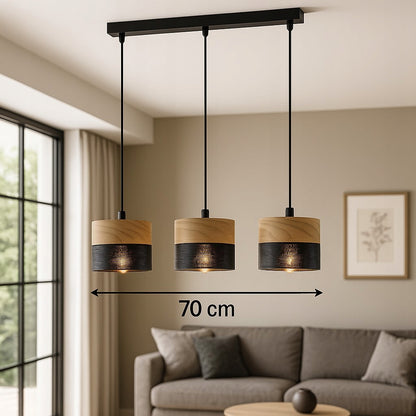 Pakabinamas šviestuvas liustra loft metal juodas E27 virš stalo svetainė virtuvė