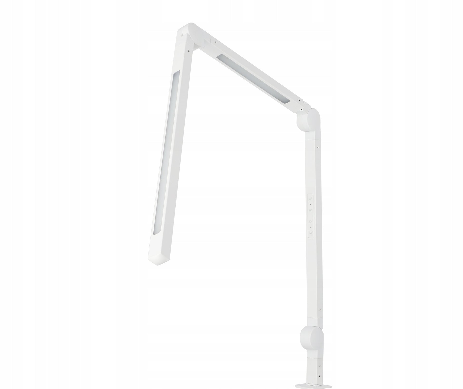 Dviguba LED stalinė lempa, skirta braižymui, reguliuojama, su jutikliniu valdymu ir stalviršio laikikliu