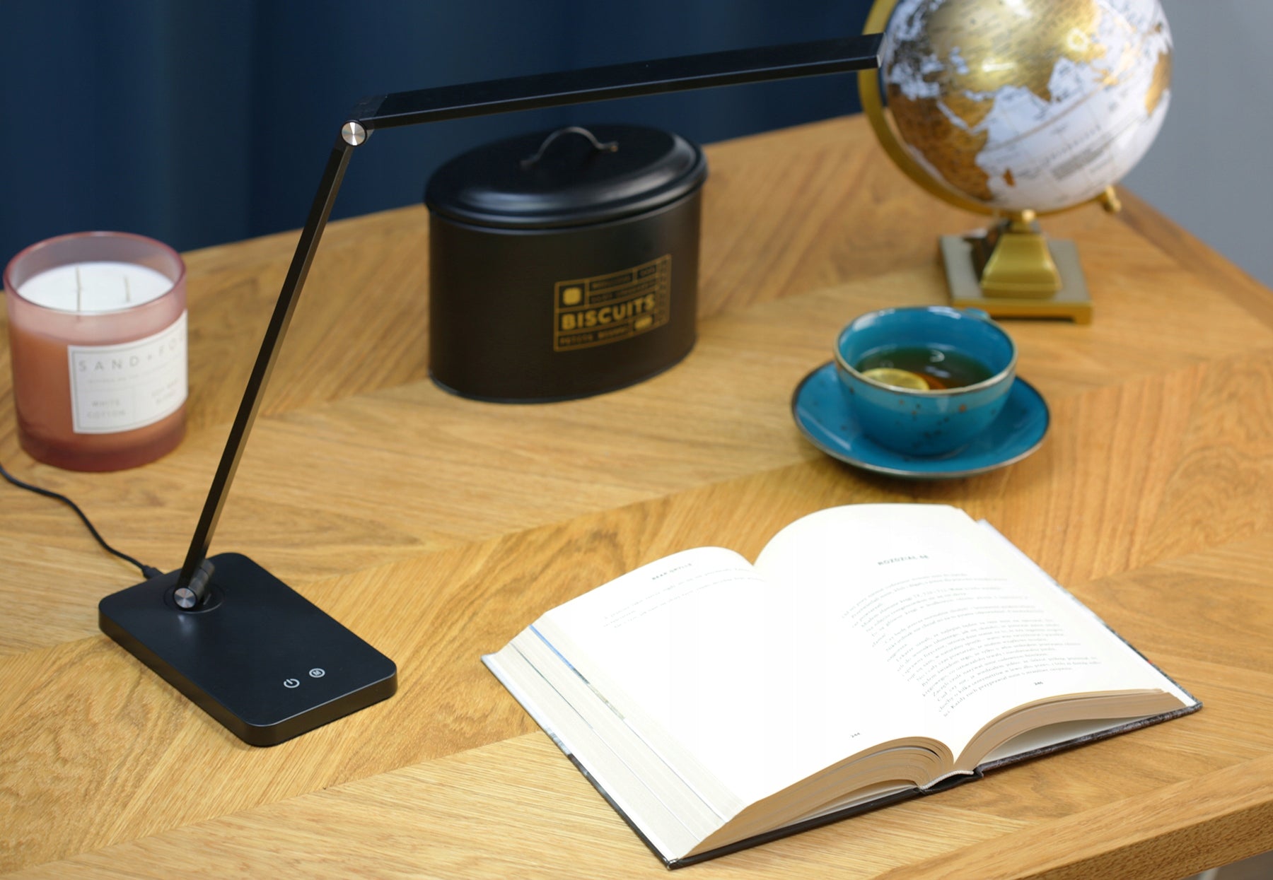 LED stalinė/darbo lempa, „DOTYK“, 3 šviesos spalvos, šviesos intensyvumo reguliavimas