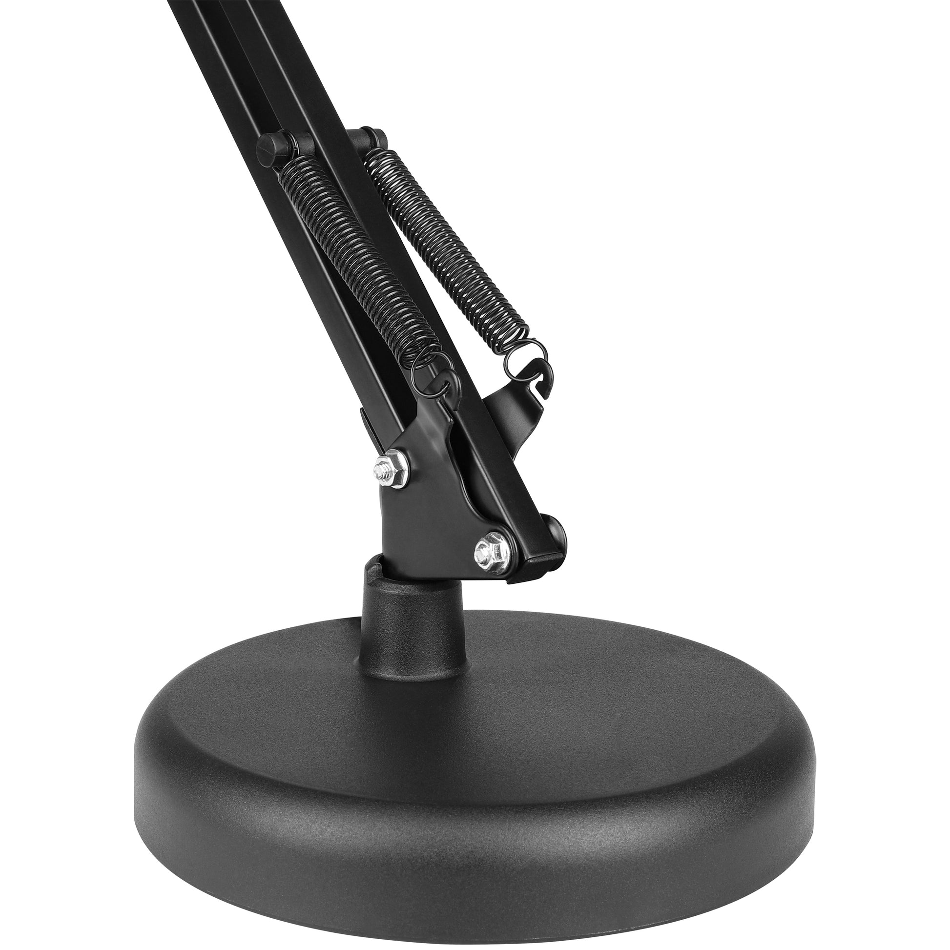 LED stalinė lemputė, skirta braižyti, mokyklai, reguliuojama, juoda, stovinti, E27, su spaustuku