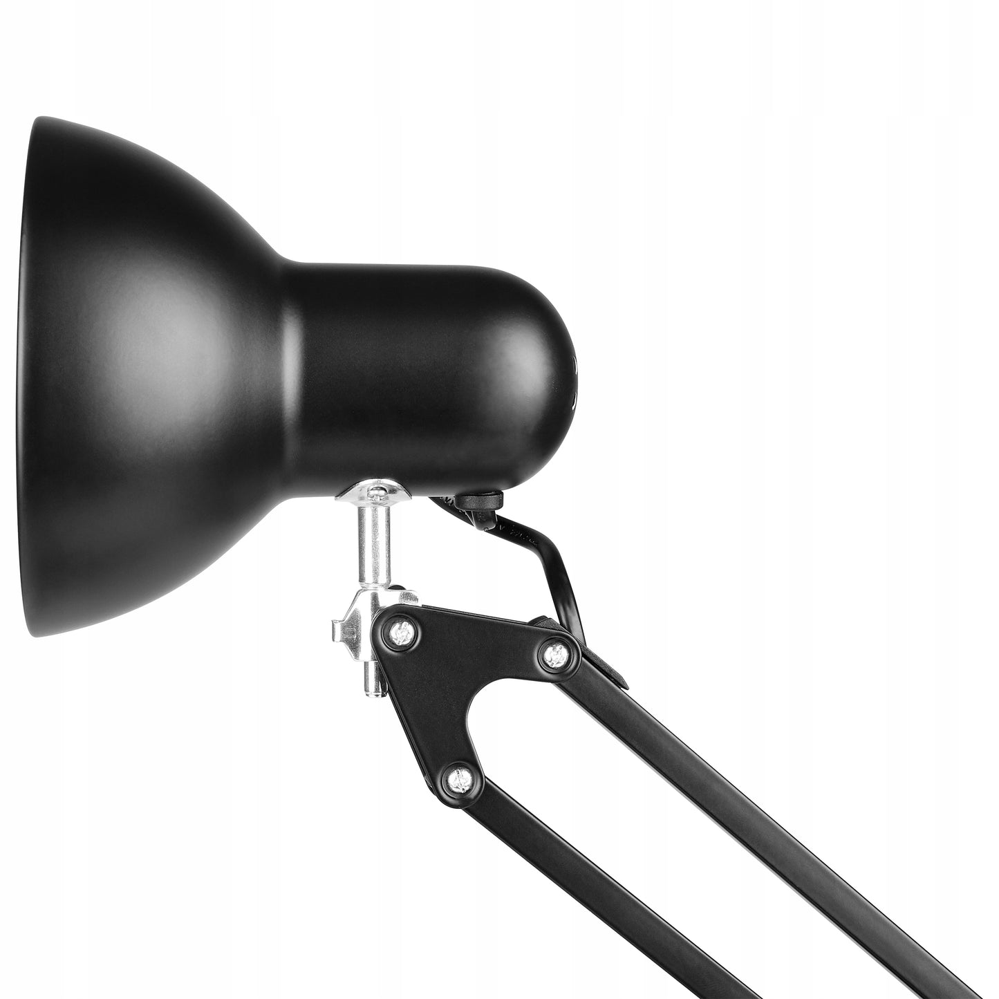 LED stalinė lemputė, skirta braižyti, mokyklai, reguliuojama, juoda, stovinti, E27, su spaustuku