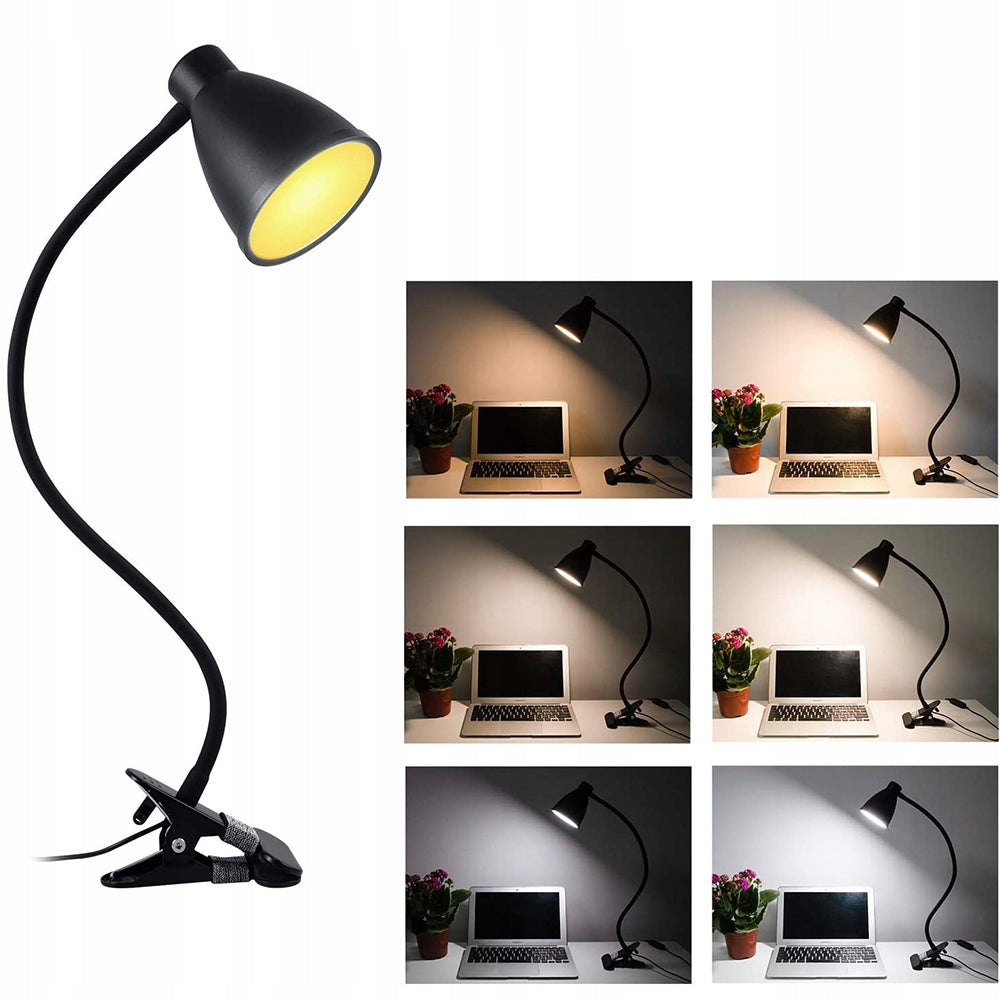 LED stalinė lempa su spaustuku, pritemdoma, 40xLED