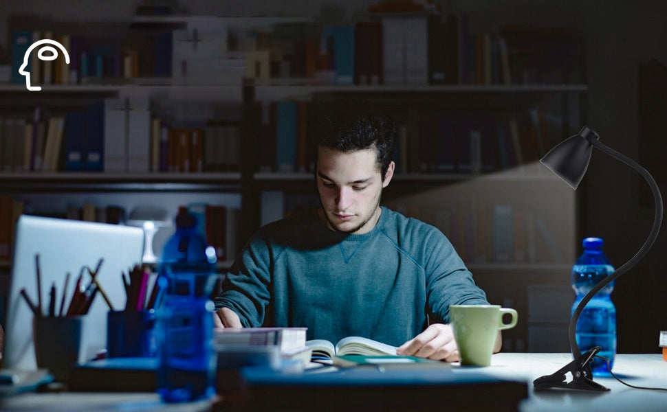 LED stalinė lempa su spaustuku, pritemdoma, 40xLED