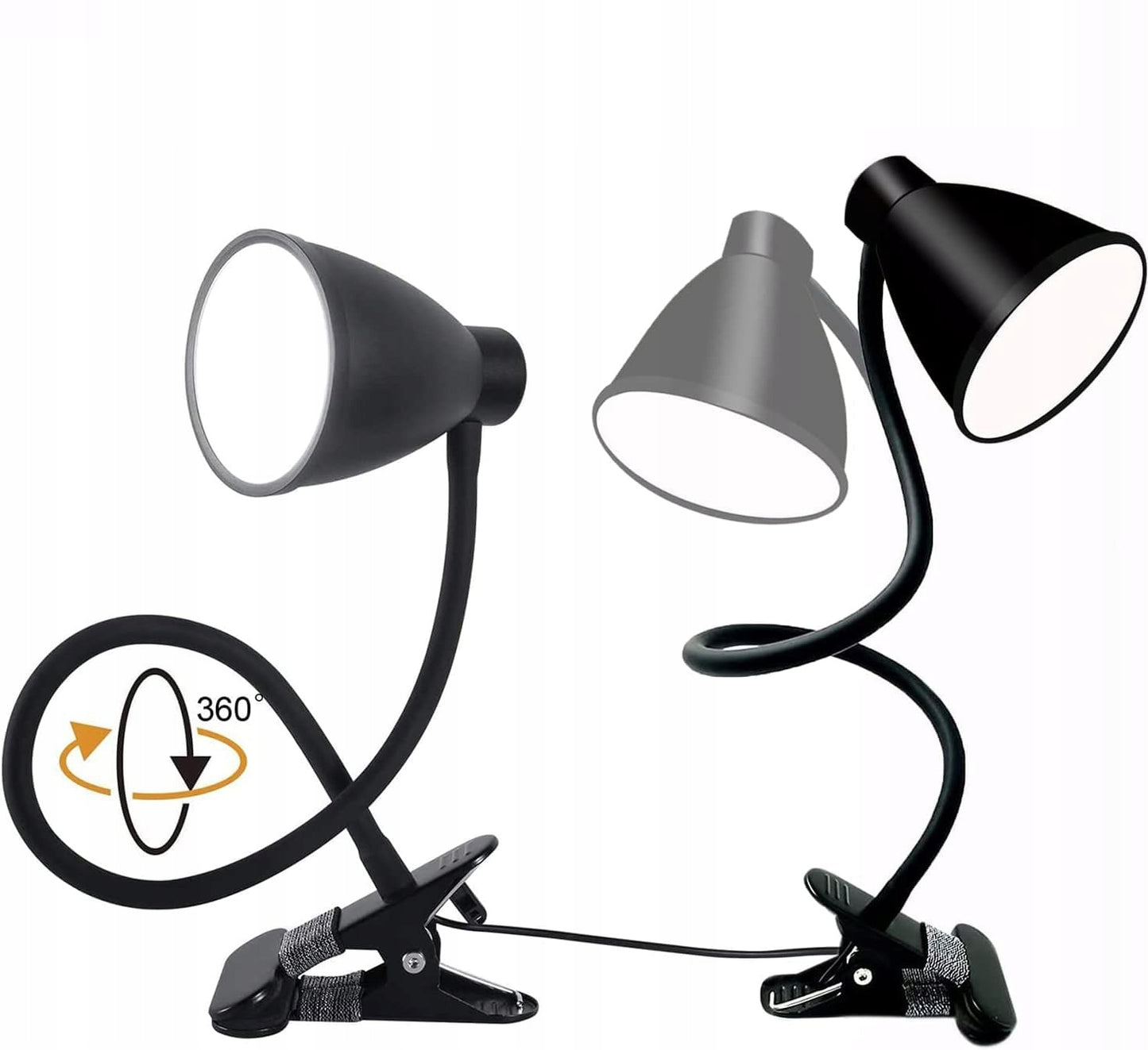 LED stalinė lempa su spaustuku, pritemdoma, 40xLED