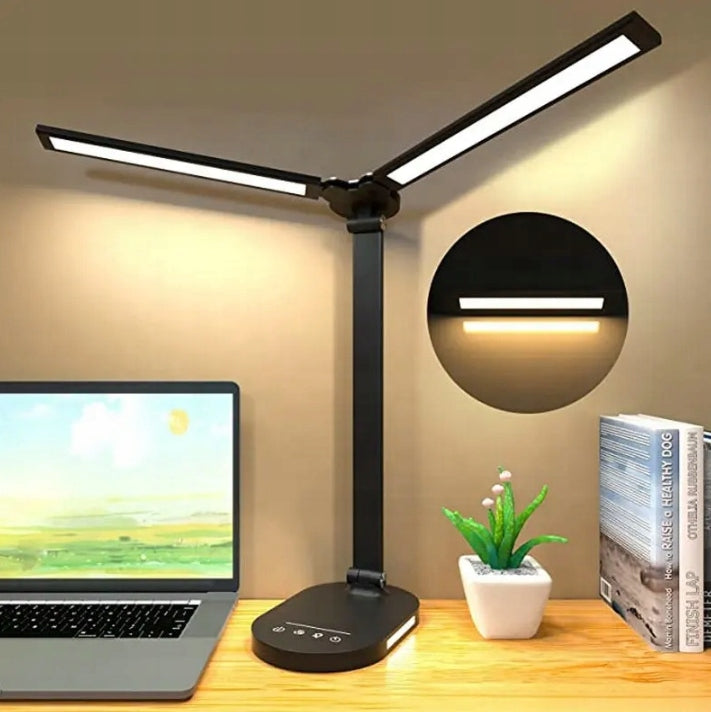 Stalinė LED lemputė, lietimui jautri, 3 spalvos skaitymui, dviguba 15W