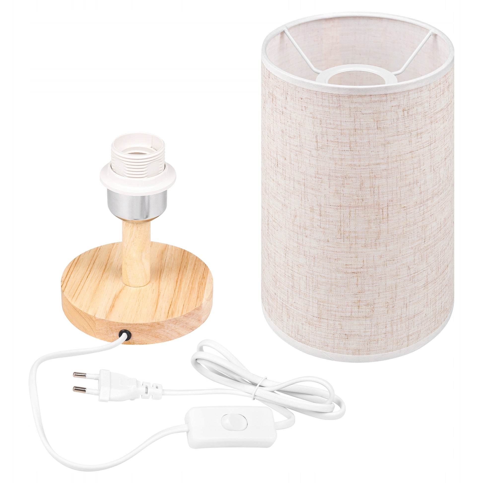 Stalinė lemputė, naktinė, mokyklinė E27 LED MEDINĖ balta