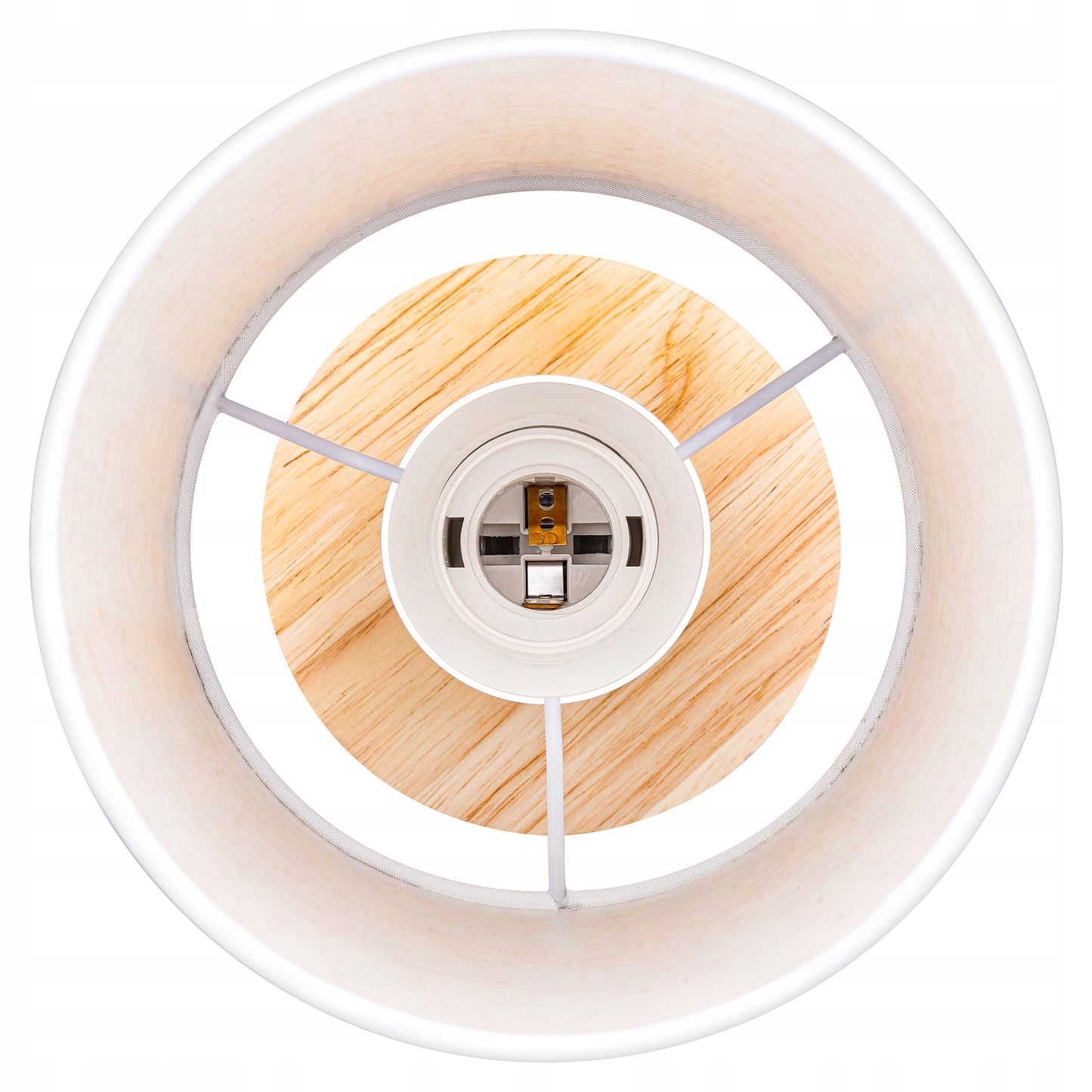 Stalinė lemputė, naktinė, mokyklinė E27 LED MEDINĖ balta