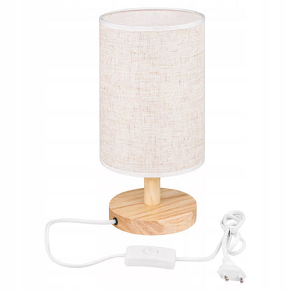 Stalinė lemputė, naktinė, mokyklinė E27 LED MEDINĖ balta