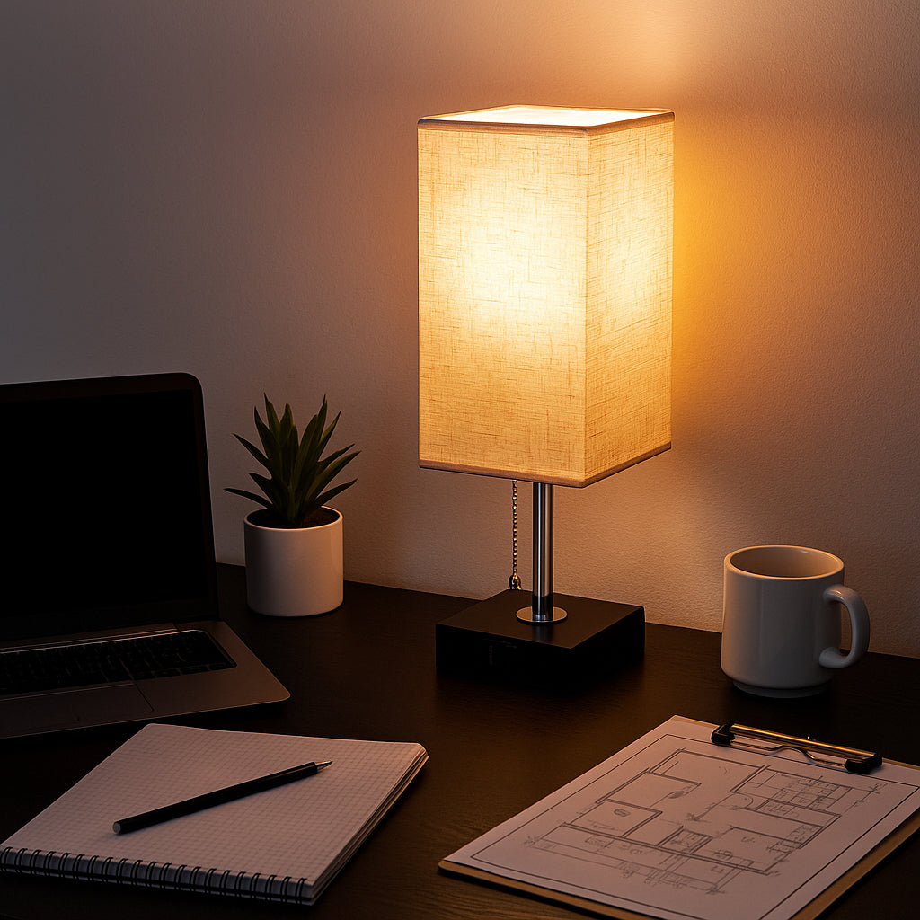 Stalinė lemputė, naktinė, mokyklinė, E27 LED USB C, reguliuojama