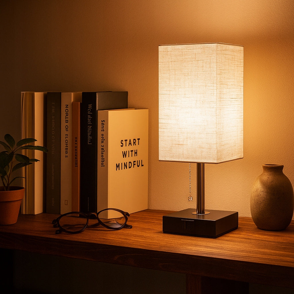 Stalinė lemputė, naktinė, mokyklinė, E27 LED USB C, reguliuojama