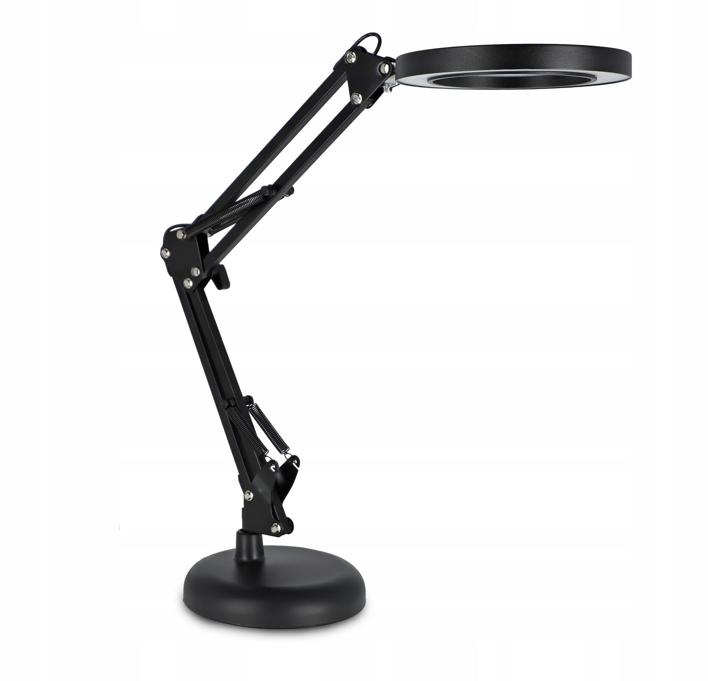 Stalinė LED lempa, kosmetinė lempa, reguliuojamas pritemdymas, didinamasis stiklas